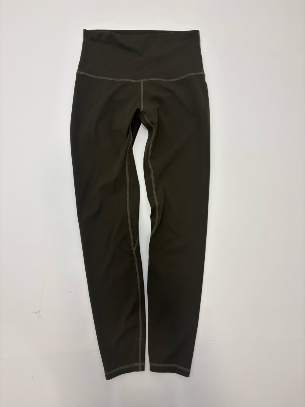 Lululemon Black High Rise 7/8 Ankle Leggings Contrast Stitch Yoga Pants